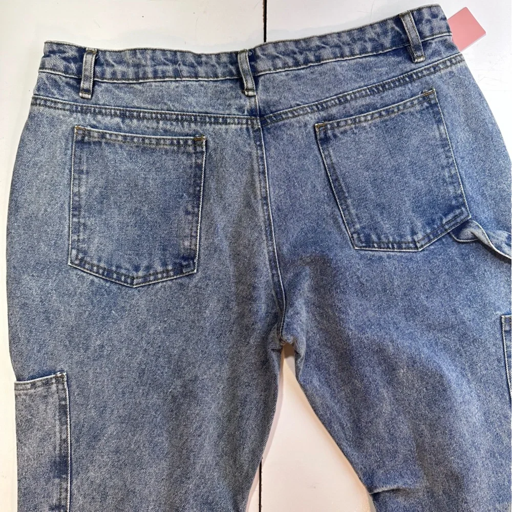 Clearance‼️Miss‎ Lola Et Clet Acid Wash MultiPocket Cotton Women’s Jeans NWT L